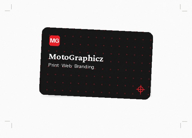 Spot UV business cards main view